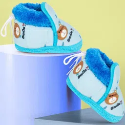 NESKA MODA 6 To 12 Months Baby Boys & Girls Velvet Baby Booties-picture-27