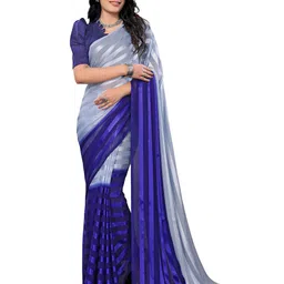 Moda Rapido Striped Printed Satin Saree-picture-31