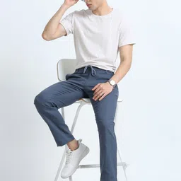 NEVER NEUD Men Relaxed Fancy Linen Trousers image 2