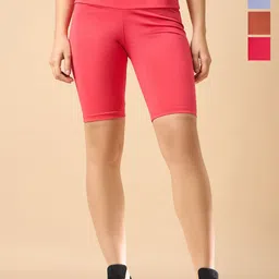 COLOR CAPITAL Women Pack of 4 Ankle-Length Fly Dry Cycling Shorts-picture-36