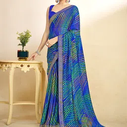 DIVASTRI Poly Chiffon Saree-picture-20