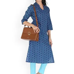 Neelokurti Women Geometric Printed Daily Straight Kurta image 5