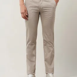 arrow sport Men Slim Fit Beige Polyester Trousers-picture-14