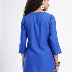 Anouk Rustic Floral Embroidered Kurti image 5