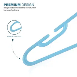 Kuber Industries Blue Pack Of 18 Multipurpose Cloth Hangers For Wardrobe image 5