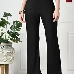Brainbees Women Pack of 2 Smart High-Rise Easy Wash Trousers-picture-33