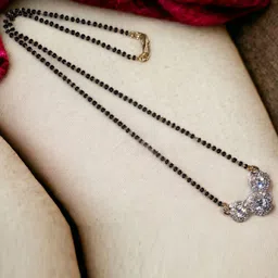 AanyaCentric Gold-Plated Artificial Stones Mangalsutra image 4