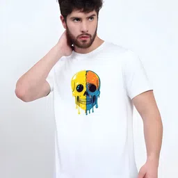 KaamBhari Graphic Printed Round Neck Regular Fit Cotton T-shirt-picture-19