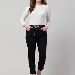 NEUNK Women Comfort Jogger Mid-Rise Stretchable Jeans image 2