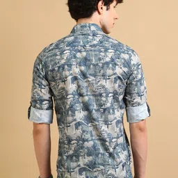 COOL COLORS Men Slim Fit Printed Casual Shirt image 5