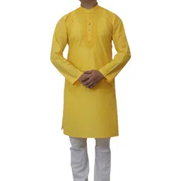 ZORAHICA FASHION Men Embroidered Regular Thread Work Pure Cotton Kurta with Pyjamas-picture-26