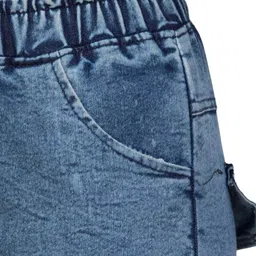 NEUNK Women Comfort Regular Fit Mid-Rise Light Fade Stretchable Cargo Styles Jeans image 4