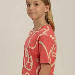 Vero Moda Girls Cotton Printed T-shirt image 4
