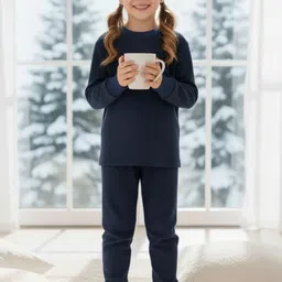 STARFOX Girls Striped Round Neck Long Sleeves Cotton Thermal Tops-picture-39