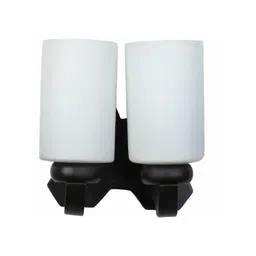 1ST TIME White Printed Wood Traditional Rectangle Shaped Wall Lamp image 3