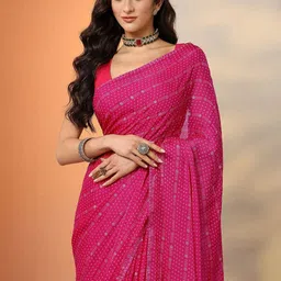 Libas Ethnic Motifs Pure Georgette Saree image 3