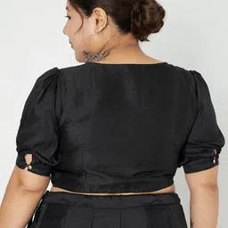 studio rasa Women Button Down Saree Blouse image 4