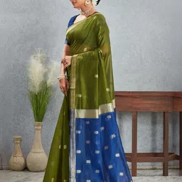 Mitera Woven Design Zari Banarasi Saree image 2