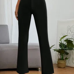 KERI PERRY Women Relaxed Straight Leg High-Rise Trousers-image-87