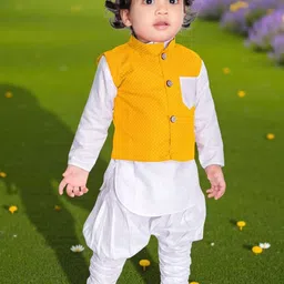 NEW GEN Boys Regular Kurta with Dhoti Pants-picture-12