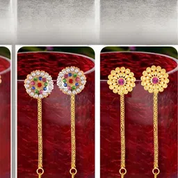 VIVASTRI Women Gold-Plated Alloy Earrings-picture-37