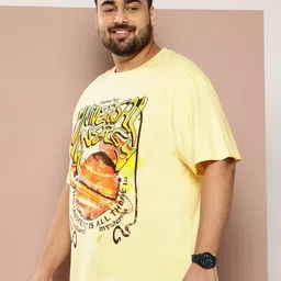 Sztori Plus Size Printed Pure Cotton T-shirt image 3