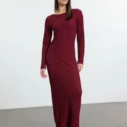 Trendyol Women Round Neck Maxi Dress-picture-27