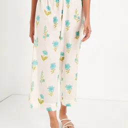 RANGMANCH BY PANTALOONS Women Printed Flared Trousers-image-91