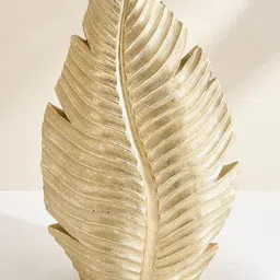 Home Centre Oro Leaf Polyresin Vase image 4