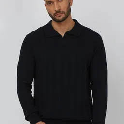 Mufti Men Self Design Pullover Sweaters-image-79