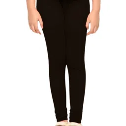 FRENCH KLEIDER Girls Pack Of 2 Mid-Rise Churidar Length Leggings-picture-19