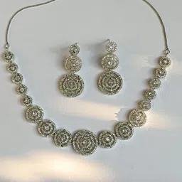 NIPSTec Cubic Zirconia Stone-Studded Jewellery Set-picture-25