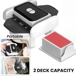 qpets Automatic Rechargeable Card Shuffler for Two Decks with Auto Stop Mode image 5