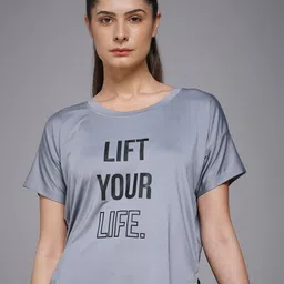 MKH Women Dri-Fit Typography Printed Round Neck Slim Fit T-shirt-picture-16