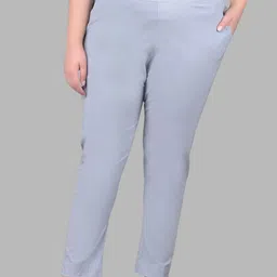 Comfort Lady Women Plus Size Solid Mid-Rise Casual Regular Trouser-picture-36