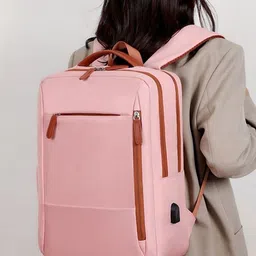 Mast & Harbour Unisex Backpack with USB Charging Port image 2