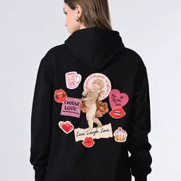 CORSICA Women Printed Hooded Sweatshirt-picture-36