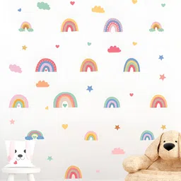 My Kids Wall 49Pcs White & Pink UV Printed Wall Sticker-picture-35