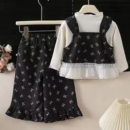 INCLUD Girls Printed T-shirt with Trousers image 2