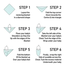 GRAZIO Infants Pack of 2 Natural Muslin Double Layer Swaddle image 5