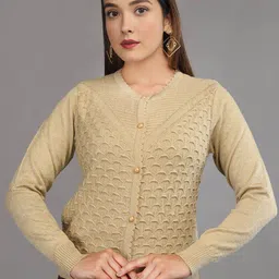 TYSORT Women Woollen Cardigan Sweater-image-1