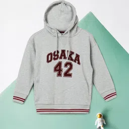 max Boys Hooded Printed Long Sleeves Pullover Sweatshirt-image-27