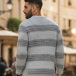 Mast & Harbour Men Striped Pullover image 5