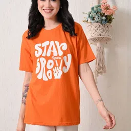 Myrung Women Typography Printed Bio Finish T-shirt-picture-26