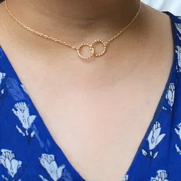 BeAbhika Gold-Plated Divine Rings Necklace-picture-32