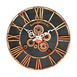RANDOM Black & Brown Printed Contemporary Wall Clock-picture-15