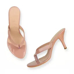 KALINI PU Kitten Sandals with Bows-picture-35
