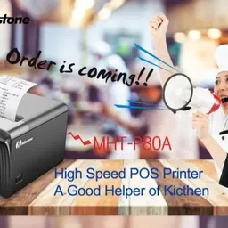 Milestone MHT P80A 80mm 3 Inch USB + LAN Thermal Printer with Auto Cutter Thermal Receipt Printer image 2