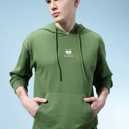 glitchez Hooded Drop-Shoulder Sleeves Relaxed Sweatshirt-picture-28