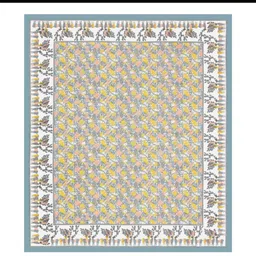 JAIPUR FABRIC Yellow & Pink Ethnic Motifs King Bedsheet with 2 Pillow Covers image 3